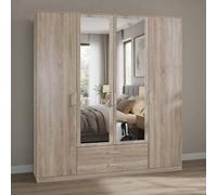 Osaka 112453 4 Door 2 Drawer+2 Mirror Oak