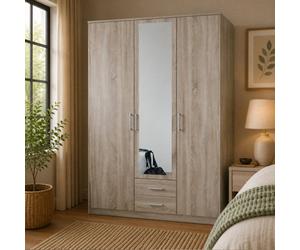 Osaka 112484 3 Door 2 Drawer +Mirror Oak