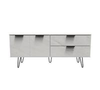 Osaka 2 Door 2 Drawer Sideboard In Marble (Ready Assembled)