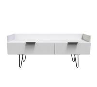 Osaka 2 Drawer Media Console Unit In Grey Matt (Ready Assembled)