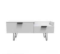 Osaka 2 Drawer Media Console Unit In Grey Matt (Ready Assembled)