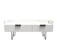 Osaka 2 Drawer Media Console Unit In Marble (Ready Assembled)