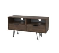 Osaka 2 Drawer Tv Unit In Carini Walnut (Ready Assembled)