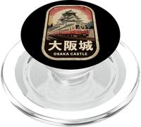 Osaka Castle Japan Retro Train Vintage Kanji Streetwear PopSockets PopGrip for MagSafe