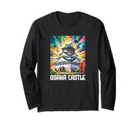 Osaka Castle Japan Traditional Kanji Anime Otaku Souvenir Long Sleeve T-Shirt