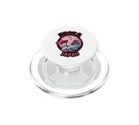 Osaka Japan Crane Castle Wave Cherry Blossom Graphic Design PopSockets PopGrip for MagSafe