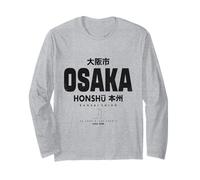 Osaka Japan Honshu Kansai Region Japanese Graphic Long Sleeve T-Shirt