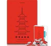 Osaka Japan Jigsaws 1000 Pieces for Adults,for Educational Game Challenge Toy for Is Ideal As A Gift for The Whole Family 38x26cm