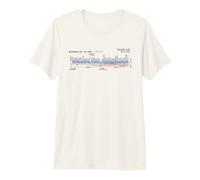 Osaka Japan Train Suburban Line Railway - Souvenir Route Map Premium T-Shirt
