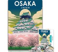 Osaka Japan Travel Jigsaw Puzzles for Adults 1000 Piece,for Educational Game Challenge Toy for Is Ideal As A Gift for The Whole Family 38x26cm