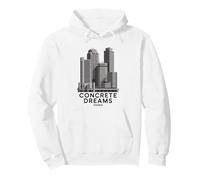 Osaka Japanese Concrete Dreams, Fun Urban Skyline Cityscape Pullover Hoodie