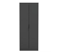 Osaka Tall Plain Wardrobe In Graphite (Ready Assembled)