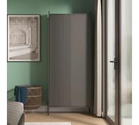 Osaka Wardrobe - 2 Door - Tall - Graphite Fluted