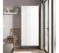 Osaka Wardrobe - 2 Door - Tall - White Matt Fluted