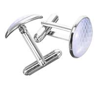 OSALADI 1 Pair Golf Shape Cufflinks Suit Cuff Links Creative Design Metal and Glass Highlight Shirt Look Lightweight Accessories for Business Partnerships and Office