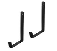 OSALADI 1 Pair Steel Balcony Plant Hanger Hooks for Flowerpot Rack, Small Decorative Flower Box Brackets Suitable for Balcony Railing and Garden Fence