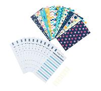 OSALADI 1 Set Envelopes with Budget Sheets Expense Tracking Cash Management for Home Office School Lightweight Practical Budget Binder