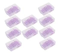 OSALADI 10 Boxes Small Colored Paper Clips with Protective Plastic Coating Cute Metal Bookmark Clips for Organizing Documents Notes and Files in Office School Classroom and Home Use