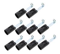 OSALADI 10 Pcs E14 Bracket Lamp Holder Bulb LED Stand Adjustable Stand Adjustable Bulb Candle Light Base Candle Light Bulb Light Base Holder Candelabra Base Black LED