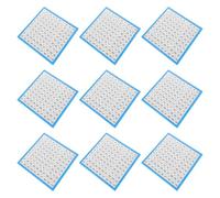 OSALADI 10 Sheets Laminated Math Number Charts for Classroom and Homeschool Double-sided Writing Boards for Continuous Counting and Learning Educational Supplies