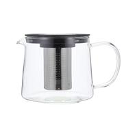 OSALADI 1000ml High Borosilicate Glass Tea Kettle with Infuser, Direct Fire Teapot for Loose Leaf Tea Brewing, Office and Home Use