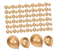 OSALADI 100pcs Metallic Gold Balloons Different Sizes: 10 Inch 12 Inch Balloon - Garland Arch Kit for Birthday Party Graduation Wedding Holiday Decorations