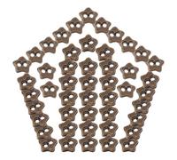 OSALADI 100Pcs Mini Metal Alloy Star-Shaped Two-Hole Buttons for Doll Clothes DIY Sewing Accessories Vintage Copper Tone Tiny Craft Buttons for Miniature Garments
