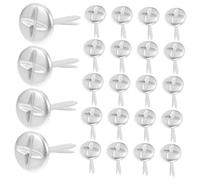 OSALADI 100pcs Paper Fasteners Two Legged Nails with Rounded Flat Head for Crafting Scrapbooking and DIY Projects Cross Shaped Design for Extra Stability and Safe Use