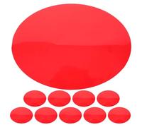 OSALADI 10pcs 15cm Red Light Filter Gels for LED Lamps, Self-Adhesive Warm Light Correction Film Sheets, Flicker Reducing Translucent Lighting Film for Home Ambience