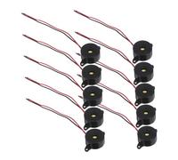 OSALADI 10pcs Active Piezoelectric Alarm Buzzer Dc Continuous Tone High Decibel Electronic Alert for Car Alarms Physics Circuits and Game Devices