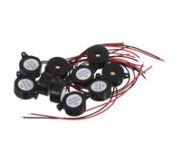 OSALADI 10pcs Active Piezoelectric Alarm Buzzers Dc Continuous Tone High Decibel Electric Buzzers for Car Alarms Physics Circuits and Electronic Warning Systems