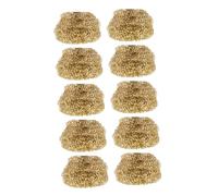 OSALADI 10pcs Brass Wire Soldering Tip Cleaners Coiled Ball for Oxide Removal and Precise Iron Maintenance Multi-Point Contact Cleaning Tool to Prolong Tip Life and Work Efficiency