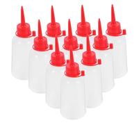 OSALADI 10Pcs Clear Squeeze Bottles with Needle Tip for Precise Liquid Application Ldpe Plastic Glue Dispenser for Acrylic Paint Craft Projects and Storing Liquids
