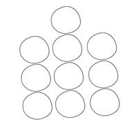 OSALADI 10pcs Elastic Rubber Bands for Microphone Shock Mounts Slip Condenser Mic Suspension Rings Replacement Elastic Cords for Studio Recording and Various Mic Holders