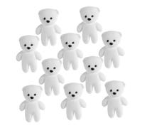 OSALADI 10pcs Foam Flocked Mini Bear Dolls Soft Plush Stuffed Bears for Shower Graduation Bouquet DIY Craft Decorations Easy Adhesion and Charming Cozy Ornaments