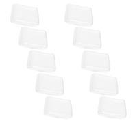 OSALADI 10pcs Glass Running Pliers Tips Rubber Replacement Cushioned Easy to Use Lightweight for Glass Broken Scenes and Construction Sites