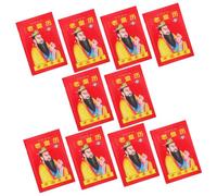 OSALADI 10pcs Lunar Year Chinese Calendar Illustrated Feng Shui Almanac with Solar Terms for Desk Display Featuring Horse Year Design Cultural Aesthetics