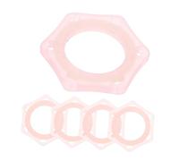 OSALADI 10pcs Microphone Protection Ring Fall Six-corner Protective Rings for Microphones Mic Non-slip Holder for Karaoke and Home Studio Use