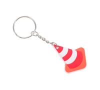 OSALADI 10pcs Miniature Traffic Cone Keychains Durable Safety Key Rings with High Visibility Bright Color Compact Portable Accessories for Car Backpack Birthday Party Favors and