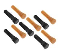 OSALADI 10pcs Poultry Plucker Glue Stick Set Yellow Beef Tendon and Black Rubber Fingers, Replacement Hair Removal Rods for Chicken, Duck, Goose Plucking Machine Accessories