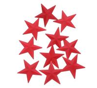 OSALADI 10pcs Red Five-pointed Star Lapel Pins Multipurpose Brooches for Hats Clothes Backpacks Stylish Badge Gift for Women Teens DIY Accessories