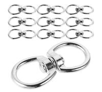 OSALADI 10pcs Rotating Hanging Hook 2.2x1.1 Inch Zinc Alloy Dual Eye Swivel