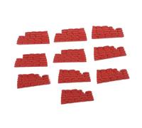 OSALADI 10PCS Sandbag Bunker Model Plastic Combat Scene Accessories for Army Men Figures Educational Kit for Military Role Play Random Color