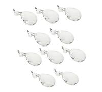 OSALADI 10pcs White Crystal Chandelier Crystal Pendants 50mm Hanging Drops for Christmas Tree Decoration, No Fading, Splattering Sunshine into Rainbows Window Hanging Ornaments