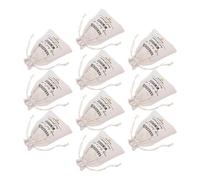 OSALADI 10pcs White Fabric Drawstring Bags 13x18cm for Hangover Kits, Bachelorette Party Favors and Bridal Shower Bags, Small Wedding Celebration Pouches