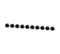 OSALADI 10pcs Windproof Microphone Plush Covers Lapel Microphone Guard Noise Reduction and Moisture for Recording Broadcasting and Live Streaming Black