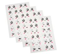 OSALADI 10sheets Cute Cartoon Face Stickers for Easter Decorations Creative Expressions Eyes Nose and Mouth for Fun Crafts and Room Decals