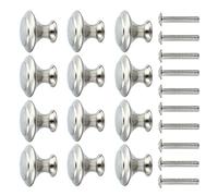 OSALADI 12 Pcs 304 Stainless Steel Cabinet Handles Heavy-Duty Drawer Pulls Screws Simple Furniture Accessory for Kitchen and Bathroom