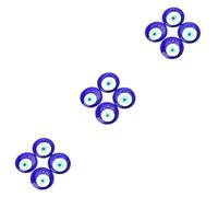 OSALADI 12 Pcs Blue Evil Eye Pendant DIY Bead Accessory for Handmade Craft and Manmade Necklace, Glass Material with Easy to Reuse Feature, for Wicked Keychain or Jewelry Making