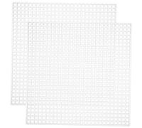 OSALADI 12 Pcs Plastic Mesh Canvas Sheets Durable Crochet Knitting Pads for DIY Embroidery Crafting Cuttable Handmade Sewing Accessories for Patchwork and Textile Projects